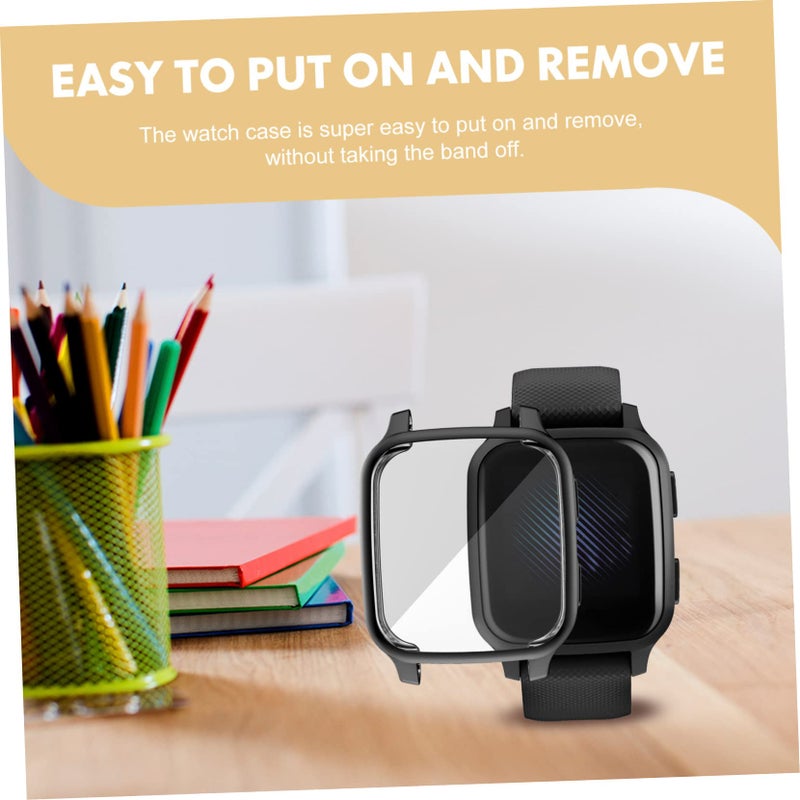 3 حزمة واقي الشاشة وغطاء الحالة لـ Garmin Venu، تركيب سهل، وصول كامل - Image 5