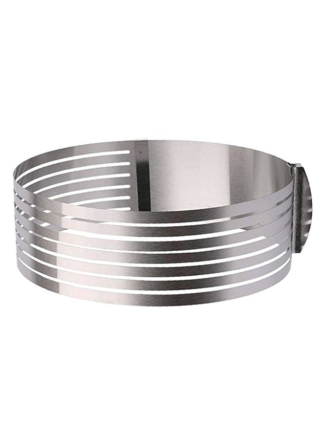 إسكدنيا قالب دائري للكيك بطبقة قابلة للضبط فضي 25-30سنتيمتر - Image 1