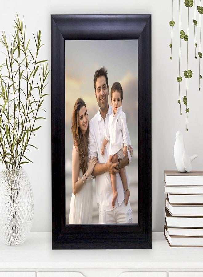KDM HOME DECOR إطار صور من كي دي إم هوم ديكور، مقاس 6×9 بوصة، لون أسود، يُعلق على الطاولة أو الحائط. - Image 1
