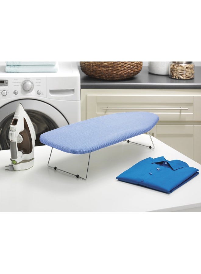 Whitmor Tabletop Ironing Board - Scorch Resistant Cover - Blue - Image 2