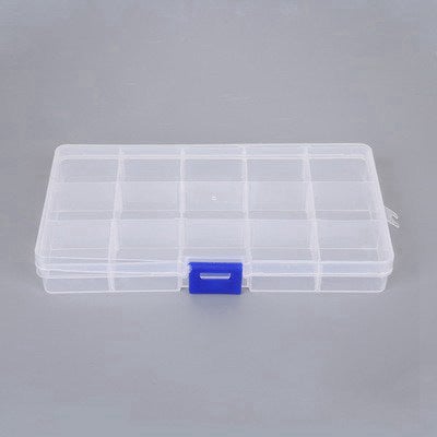 Handmade Earrings Jewelry Pliers DIY Tool Kit 15 grid plastic box