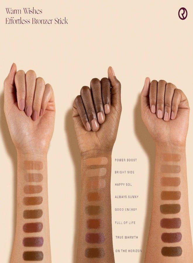 Rare Beauty Rare Beauty by Selena Gomez Warm Wishes Effortless Bronzer Stick – Bright Side - Soft Tan With Cool Undertones, 7g) | Weightless, Blendable Cream Bronzer for a Sun-Kissed, Natural-Looking Warmth  - Image 5