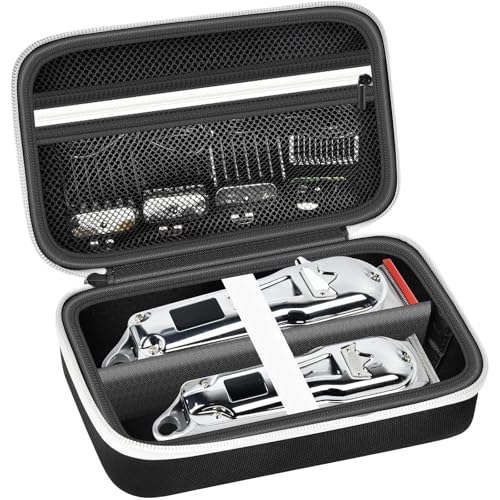 Grapsa Case Compatible with KIKIDO for Novah for GLAKER for Ufree for FADEKING for GSKY for Romanda Professional Hair Clippers, Beard Trimmer Grooming Storage Holder for Hair Trimmers Set (Box Only) - Image 1