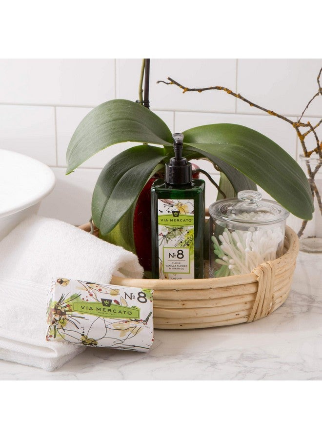 Via Mercato Liquid Soap Shea Butter Enriched (12 Oz) No. 8 Clove Vanilla Flower & Orange  - Image 4