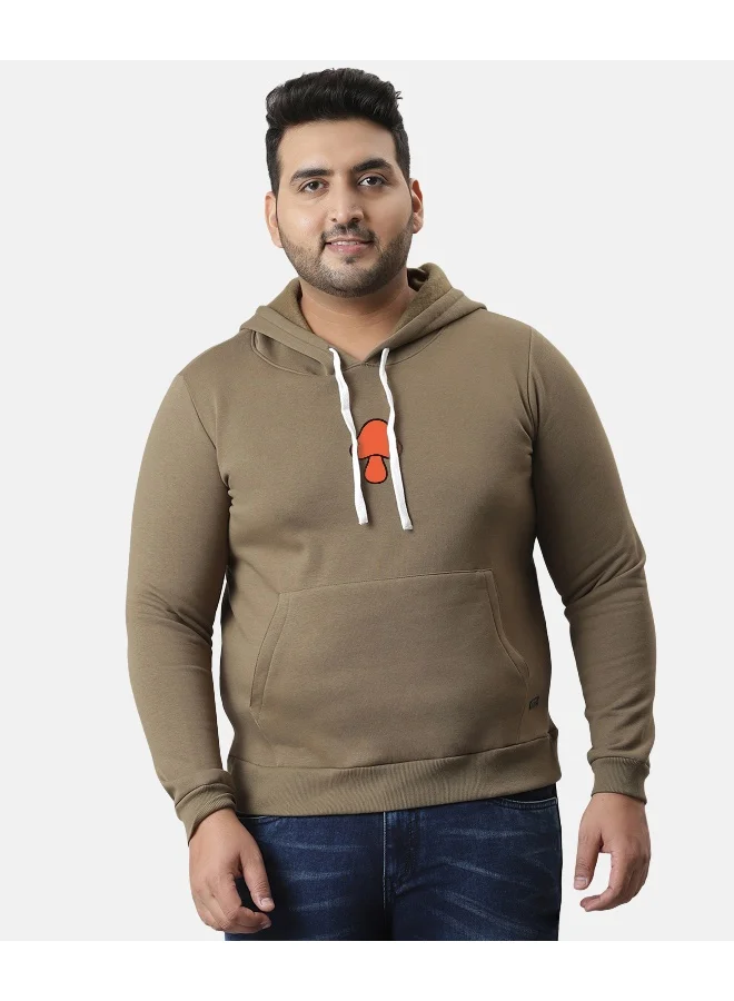 Instafab Plus Instafab Plus Men's Olive Green Mushroom Hoodie