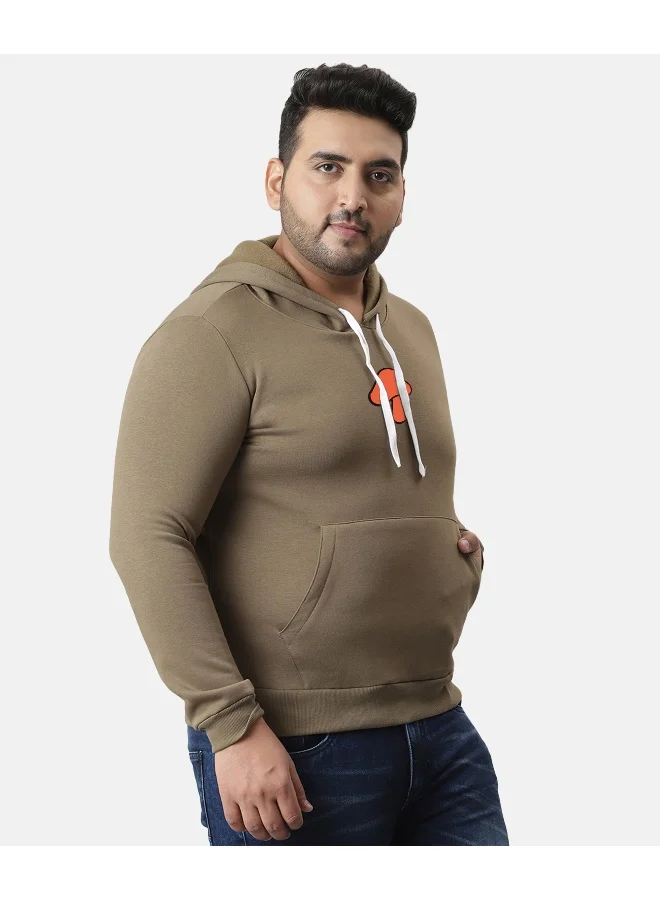 Instafab Plus Instafab Plus Men's Olive Green Mushroom Hoodie