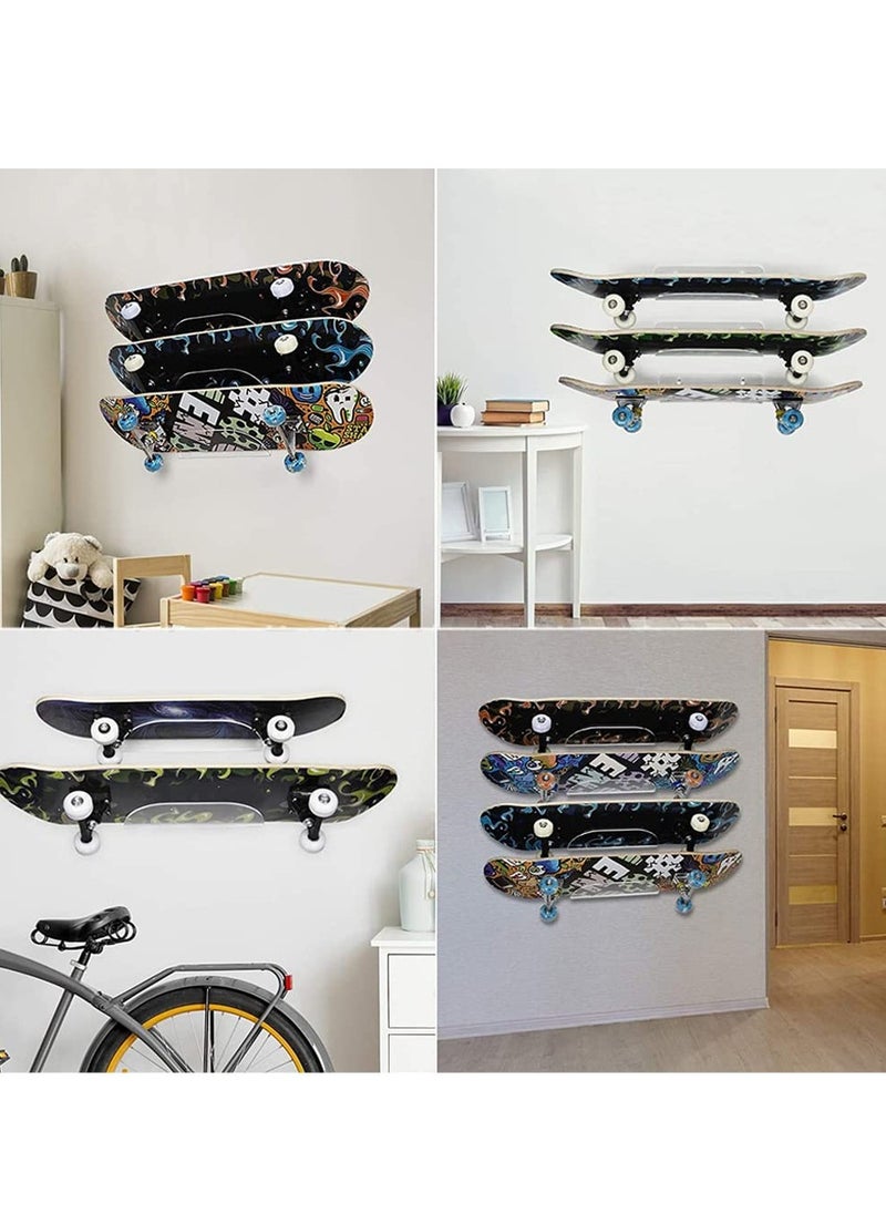 Generic - Skateboard Wall Mount Display, Rack Skateboard Hanger Wall Mount, Deck Clear Display, Skateboard Storage Standater Skis and Electric Skateboard - Image 1