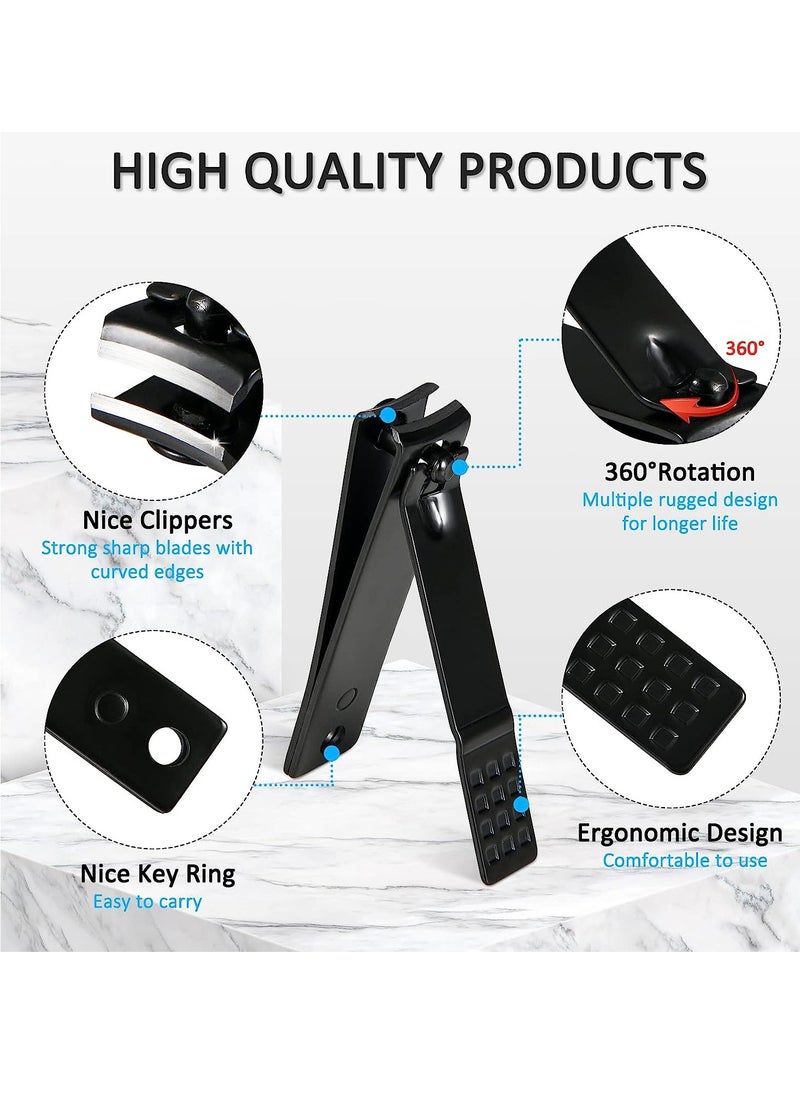 MJZ 26 Piece Manicure Set Professional Nail Clipper Kit Stainless Steel Manicure and Pedicure Kit, Scissors Grooming Kit Nail Care Tools with Luxurious Travel Case  - Image 2