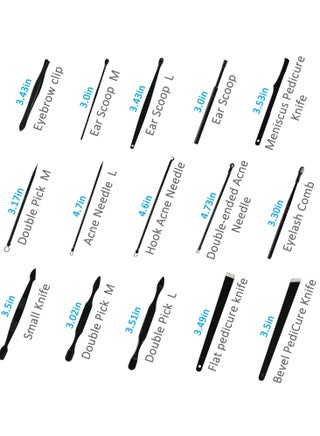26 Piece Manicure Set Professional Nail Clipper Kit Stainless Steel Manicure and Pedicure Kit, Scissors Grooming Kit Nail Care Tools with Luxurious Travel Case - view 5