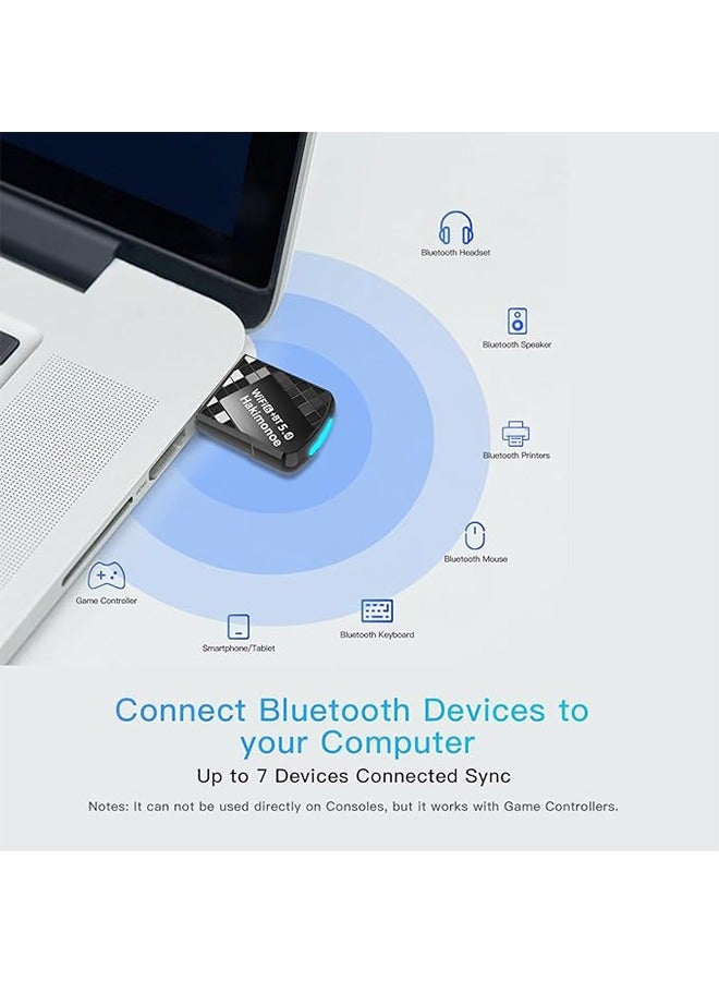 HAVEN USB WiFi Bluetooth Adapter,2-in-1 USB AX900Mbps WiFi 6 Bluetooth Adapter for PC, Latest Bluetooth 5.4 Wi-Fi 2.4G/5GHz Dual Band Wireless Network Dongle for Windows 11 10 Laptop Desktop, Plug n Play w/Built-in Driver - Image 4