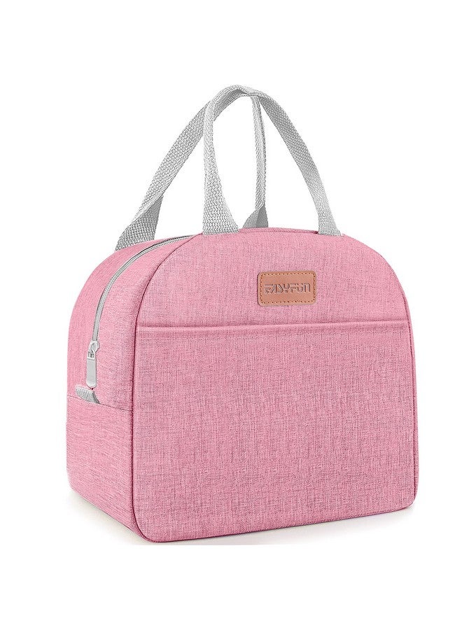 Easyfun Lunch Bag for Women & Men Adult Insulated Lunch Box, Small Leakproof Cooler Food Lunch Containers Reusable High Capacity Lunch Tote Bags for Work, Travel, Outdoor (Pink) - Image 1