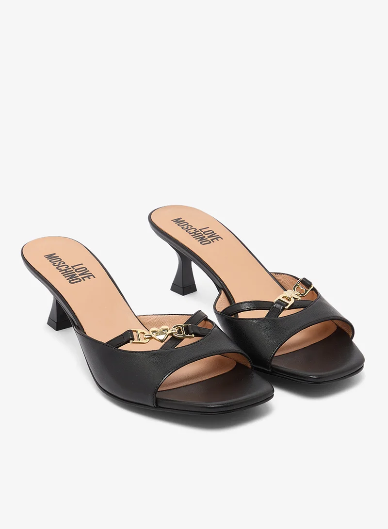 Love Moschino  Love Chain Strap Mules for Women | Best Price UAE