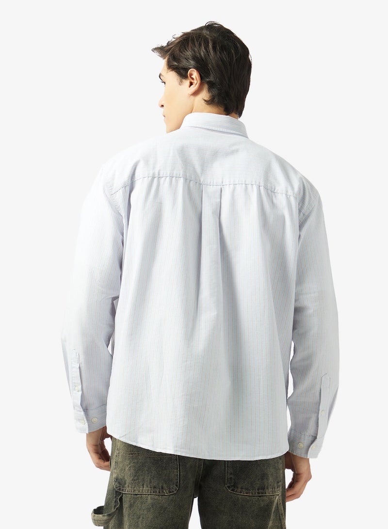 JACK & JONES Linen Blend Casual Long Sleeve Shirt - Image 2