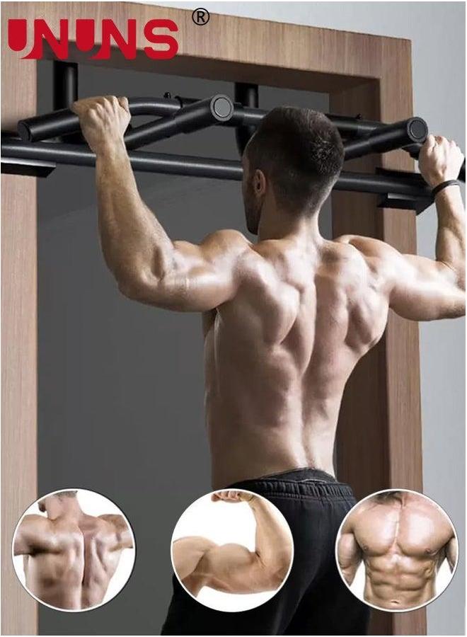 UNUNS Pull Up Bar For Doorway,Multi-Grip Chin-Up,Heavy Duty Doorway Trainer Home Gym Workout,Strength Training Pull-Up Bars,Portable Sit-Up Bars,Versatile Push Bars,Door - Image 2