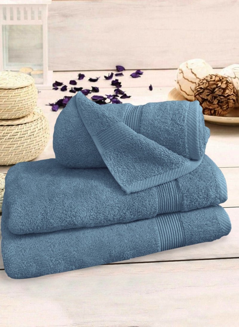 Banotex bath towels set (Luxe) 3 towels, sizes 50X100 cm 300 g+ 70X140 cm 600 g+ 90X150 cm 810 g100% Egyptian cotton product, high-quality and absorbent combed cotton, suitable for all uses - Image 1