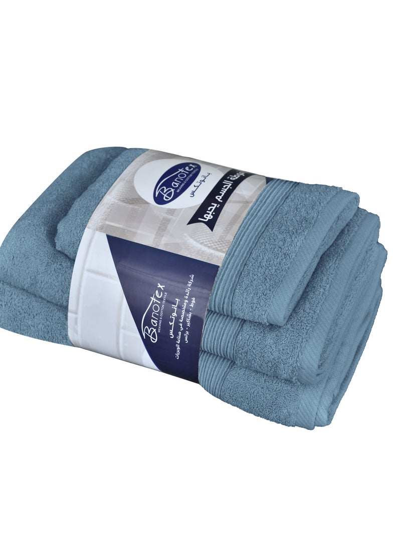 Banotex bath towels set (Luxe) 3 towels, sizes 50X100 cm 300 g+ 70X140 cm 600 g+ 90X150 cm 810 g100% Egyptian cotton product, high-quality and absorbent combed cotton, suitable for all uses - Image 3