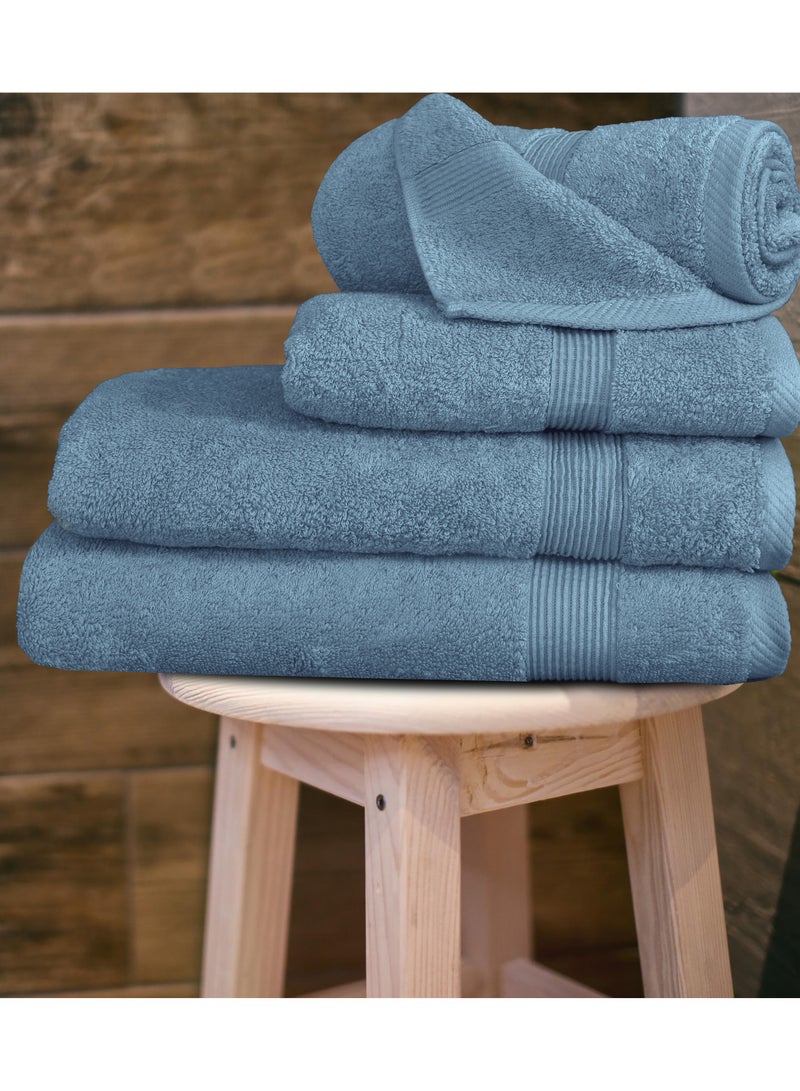 Banotex bath towels set (Luxe) 3 towels, sizes 50X100 cm 300 g+ 70X140 cm 600 g+ 90X150 cm 810 g100% Egyptian cotton product, high-quality and absorbent combed cotton, suitable for all uses - Image 5