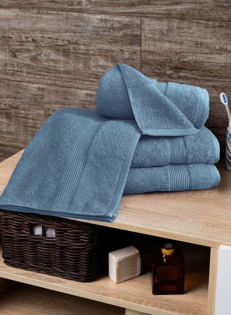 Banotex bath towels set (Luxe) 3 towels, sizes 50X100 cm 300 g+ 70X140 cm 600 g+ 90X150 cm 810 g100% Egyptian cotton product, high-quality and absorbent combed cotton, suitable for all uses - Image 2