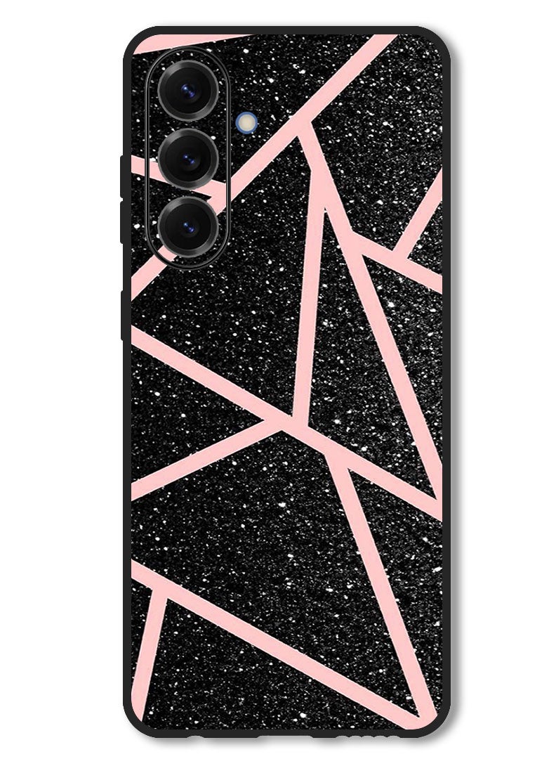 Theodor Case Compatible with Samsung Galaxy M56 6.74 Inch Protection Shockproof Bumper Cover Pink lines - Image 1