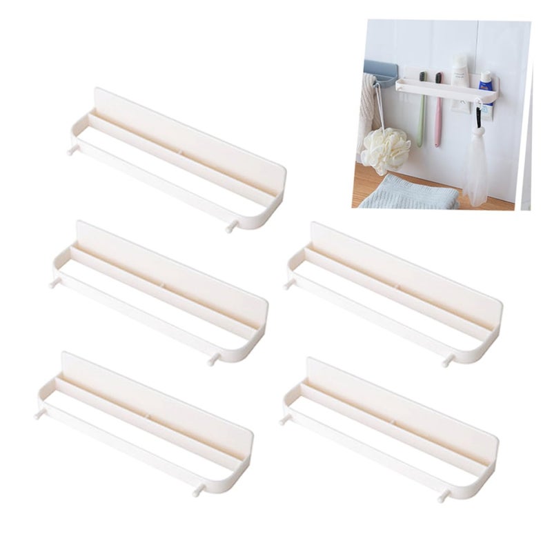 Wall Mounted Shoe Rack 5 Tier Space Saving Organizer for Bathroom Sturdy Easy Installation - Image 4