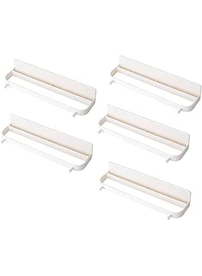 Wall Mounted Shoe Rack 5 Tier Space Saving Organizer for Bathroom Sturdy Easy Installation - Image 1