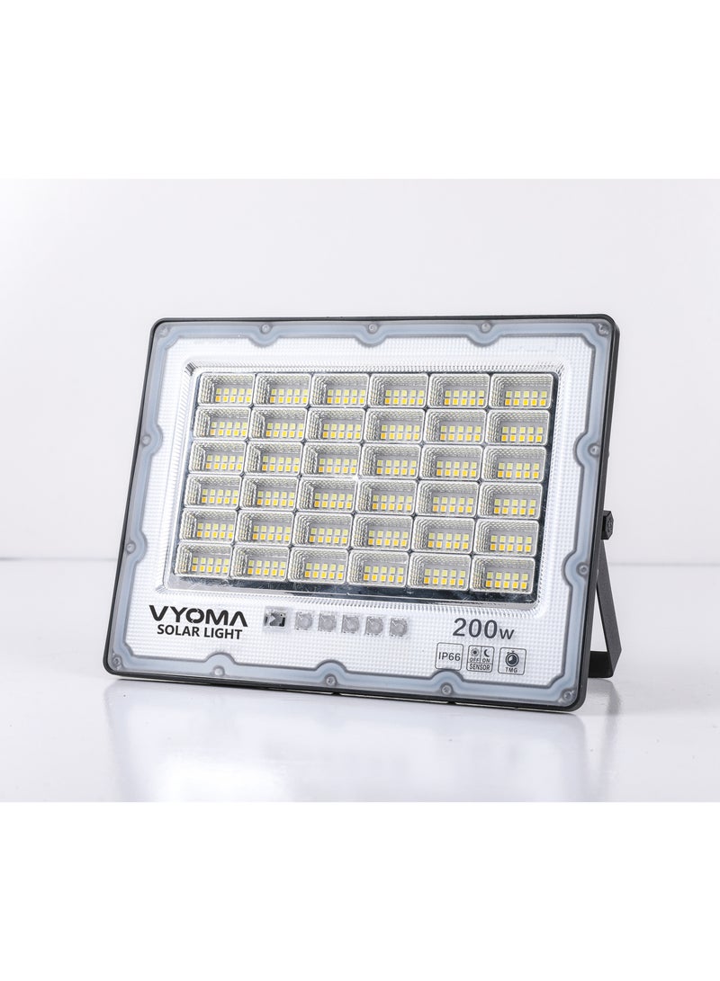 Vyoma مصابيح الشوارع الشمسية LED من فيتو مع جهاز تحكم عن بعد 6500K/3000K تعمل بالطاقة الشمسية للحدائق والأماكن الخارجية وإضاءة الشوارع - Image 4