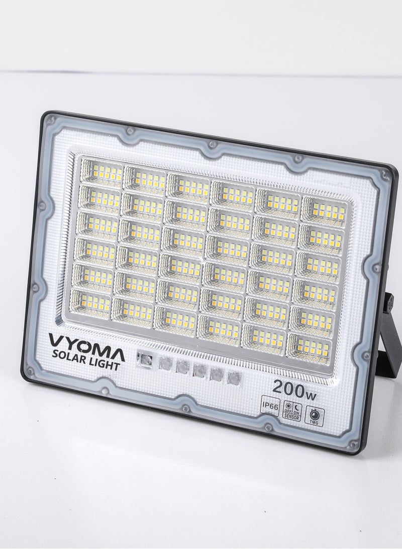 Vyoma مصابيح الشوارع الشمسية LED من فيتو مع جهاز تحكم عن بعد 6500K/3000K تعمل بالطاقة الشمسية للحدائق والأماكن الخارجية وإضاءة الشوارع - Image 3