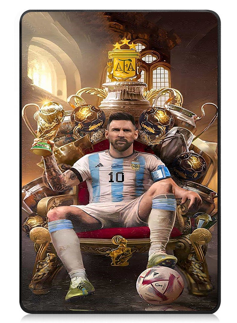 Theodor Protective Flip Case For Samsung Galaxy Tab S9 FE Plus With Trifold Stand Auto Wake Sleep Shockproof Cover Messi 2 - Image 1