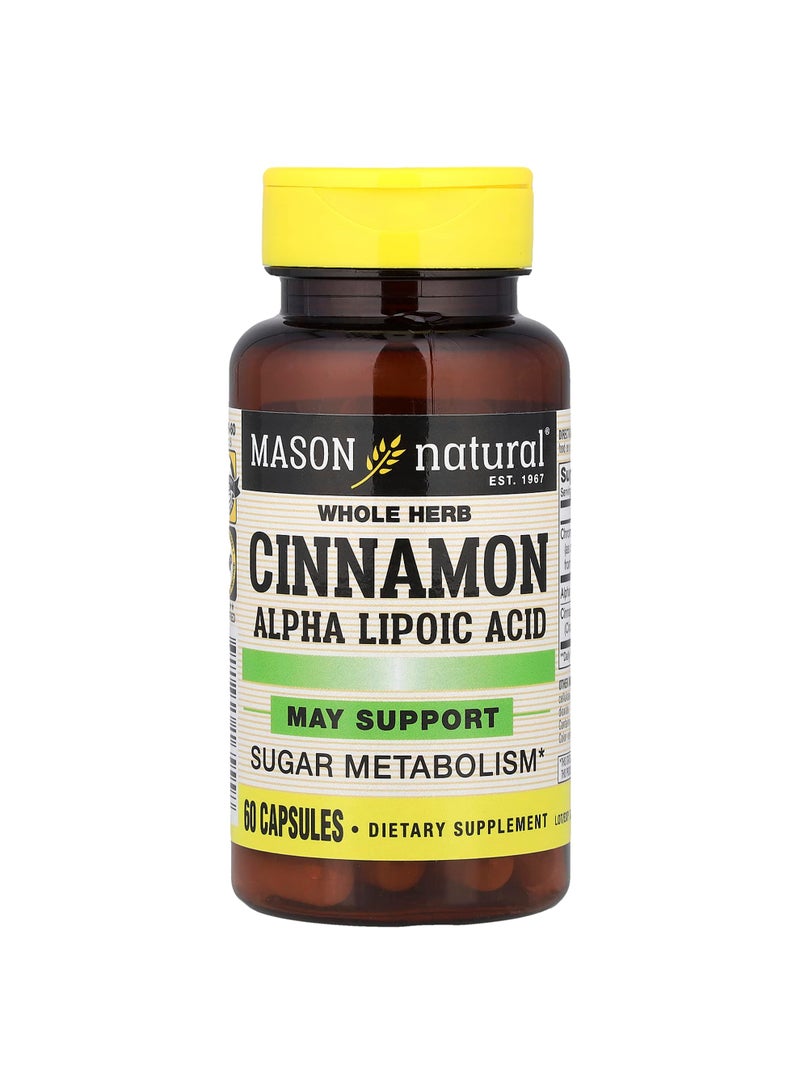 Cinnamon Alpha Lipoic Acid, 60 Capsules