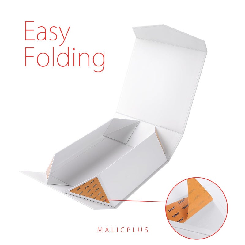 MALICPLUS Gift Box with Lid 9x9x3.4 Inches, Valentine's Day Box with Heart, Bridesmaid Proposal Box with Magnetic Closure for All Occasion - Image 5