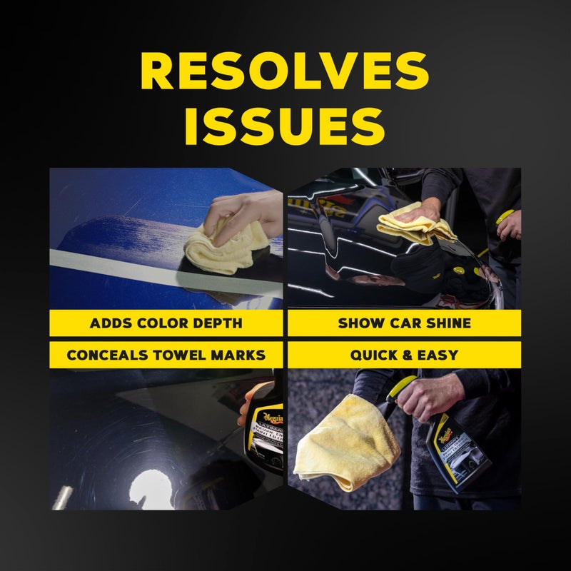 Meguiar's Ultimate Insane Shine Paint Glosser, Easy-to-Use Spray On and Wipe Off Product to Minimize Swirls and Enhance Glossy Paint Using Specialized Polymers, 16 Oz Spray Bottle - Image 3