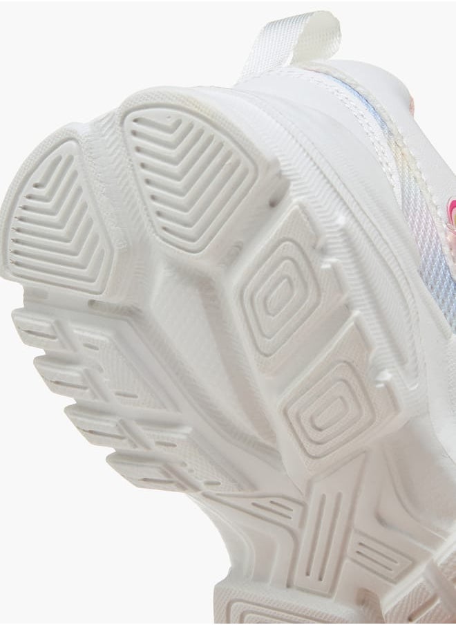 Flora Bella By Shoexpress Girls Ombre Print Sneakers With Hook And Loop Closure  - Image 4