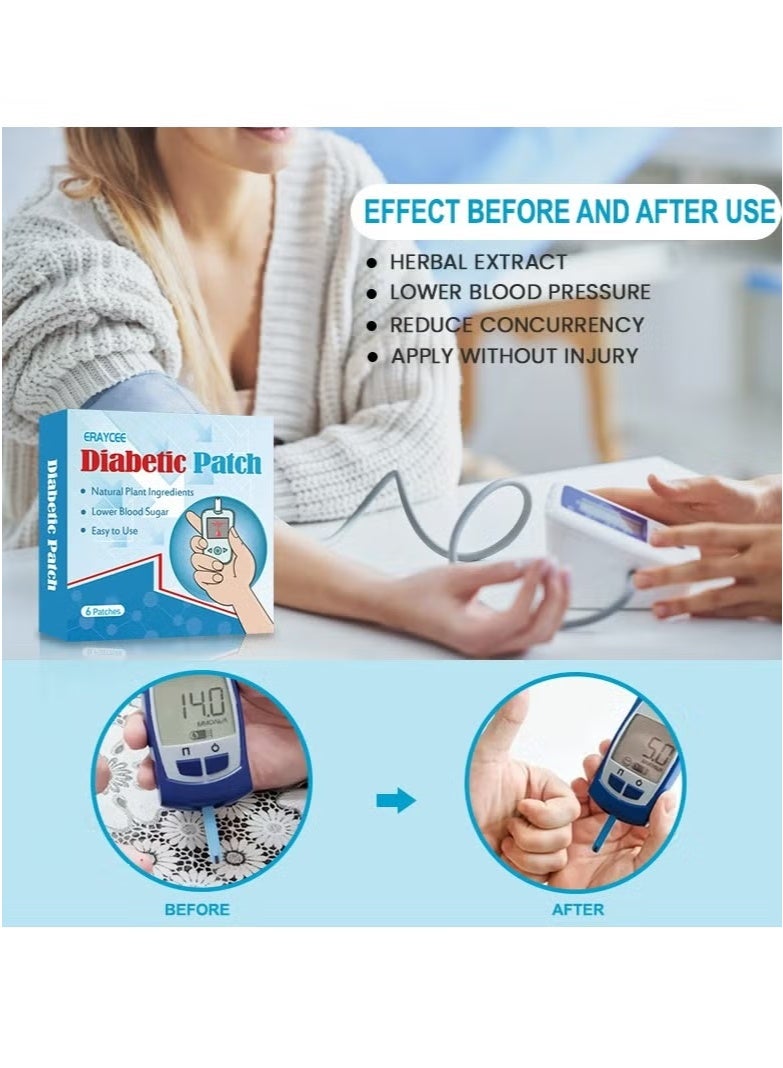 ERAYCEE Herbal Health Patch for Blood Sugar Regulation, Acupuncture Point Balance, Elderly Health Care, and Flat Blood Sugar Levels (6 Patches * 2 Boxes)  - Image 4