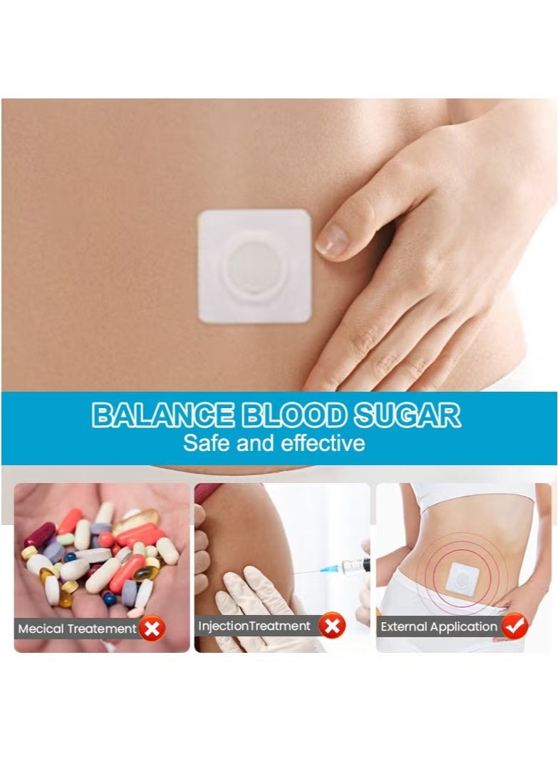 ERAYCEE Herbal Health Patch for Blood Sugar Regulation, Acupuncture Point Balance, Elderly Health Care, and Flat Blood Sugar Levels (6 Patches * 2 Boxes)  - Image 2