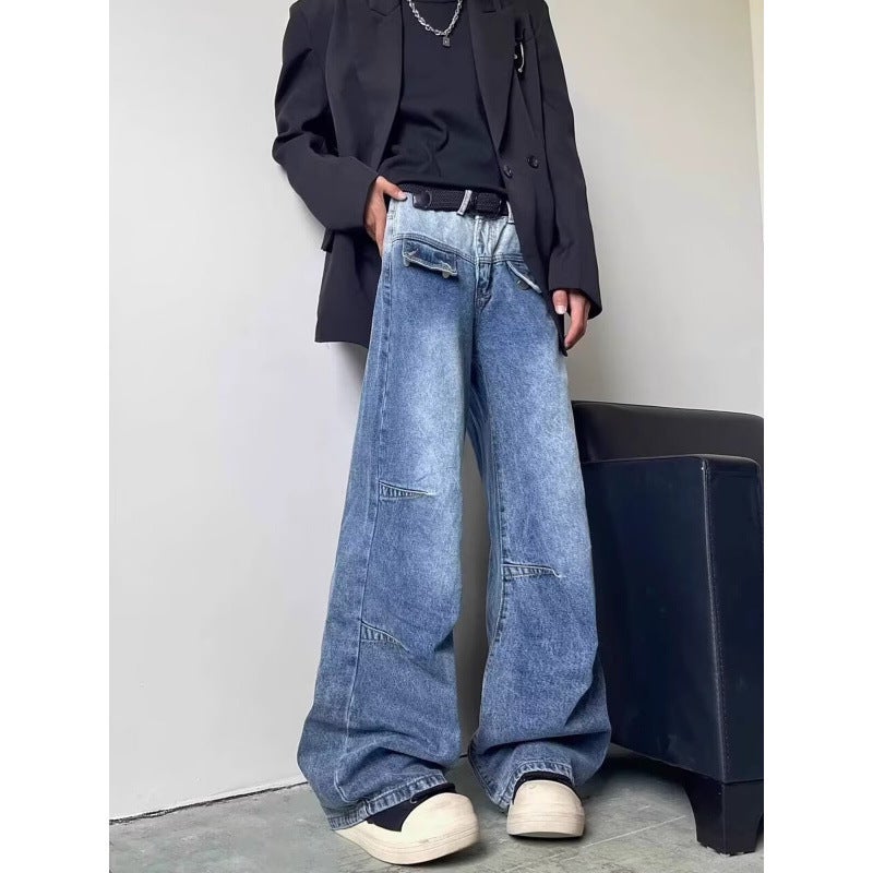 Unisex Classic Denim Jeans Loose Fit Daily Outdoor Wear - Image 4