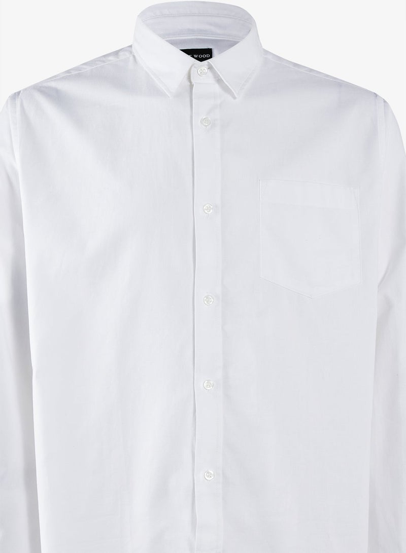 Robert Wood Stretch Cotton Slim Fit Shirt - Image 3