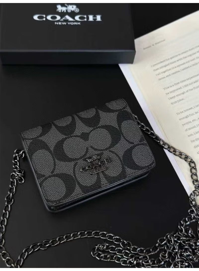 كوتش اوت ليت حقيبة يد/محفظة صغيرة مع سلسلة - Image 2