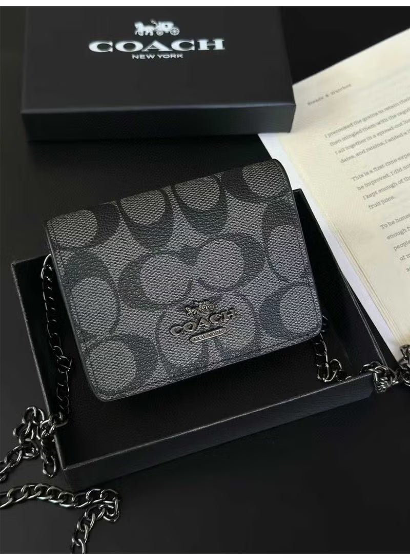 كوتش اوت ليت حقيبة يد/محفظة صغيرة مع سلسلة - Image 1