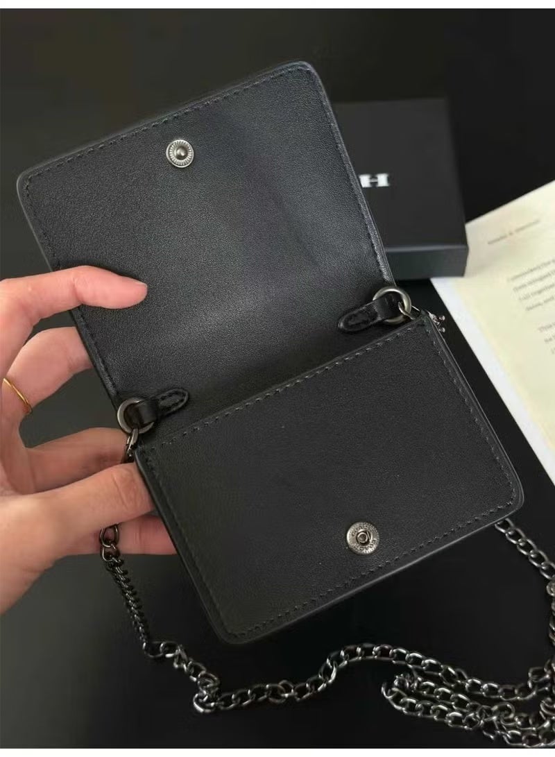 كوتش اوت ليت حقيبة يد/محفظة صغيرة مع سلسلة - Image 4