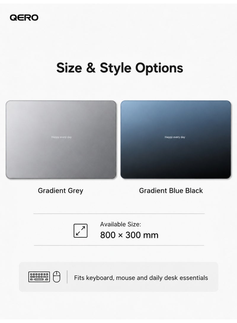 QERO Large Gaming Mouse Pad 800x300mm, Gradient Extended Desk Mat with Non-Slip Rubber Base for Keyboard Mouse Office and Gaming - Image 2