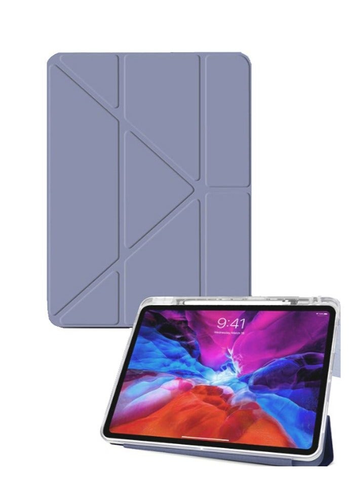 for Honor Pad 9 12.1 Inch Case Cover, Triple Fold Y-shaped Design, Multi Angle, Leather Tablet Cover With Pen Slot, Automatic Wake-up/sleep,Purple - Image 2
