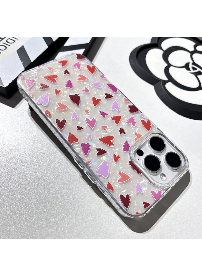 NIBEMINENT Fresh And Colorful Love Protective TPU Case Cover For iPhone 15 Clear - Image 2