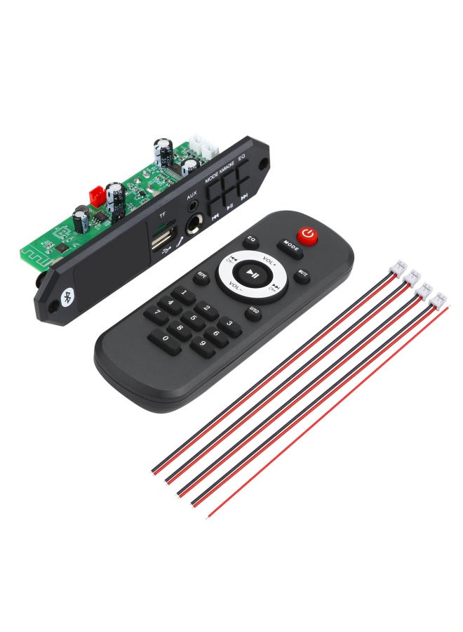 Support Microphone Karaoke 12v With Power Amplifier 2*40w Bluetooth Mp3 Decoder Board Color Screen With Recording Call Motherboard - Image 1