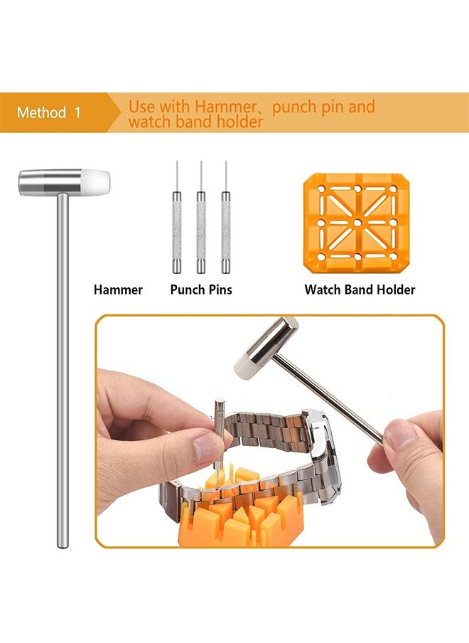 Watch Repair Kit,Strap Adjustment,Case Opener,Spring Strip,Suitable for Battery Replacement/Strap Removal(149pcs)