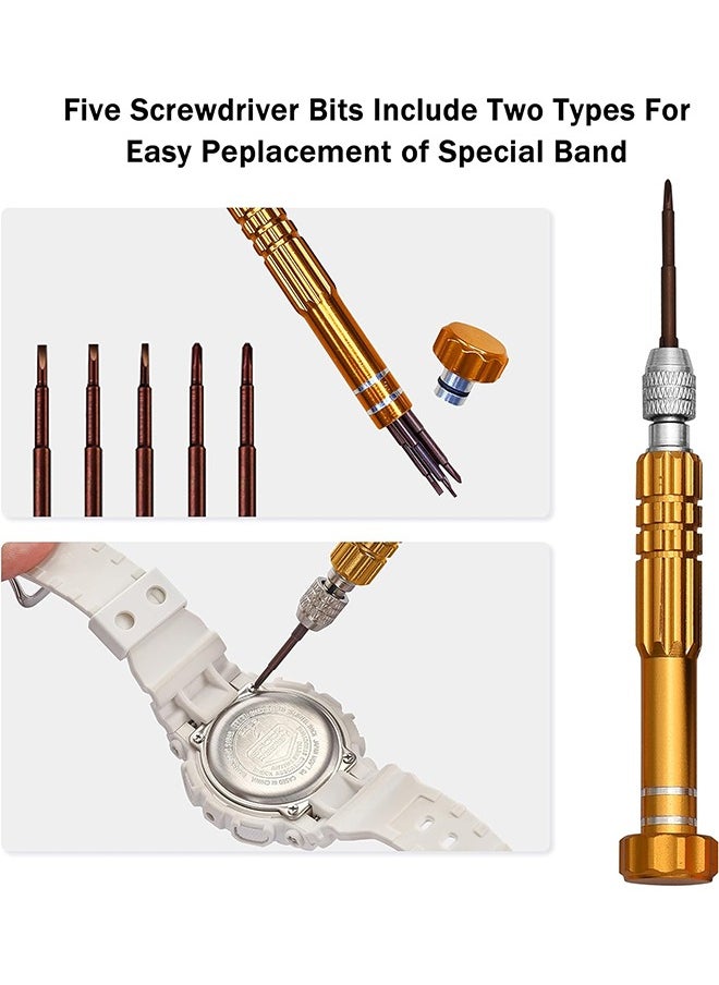 Watch Repair Kit,Strap Adjustment,Case Opener,Spring Strip,Suitable for Battery Replacement/Strap Removal(149pcs)