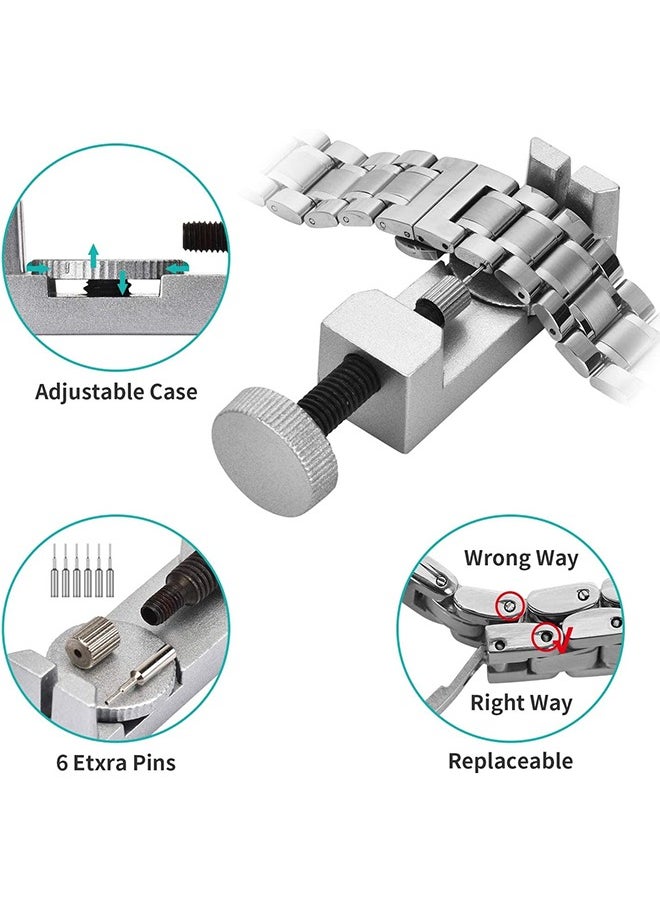 Watch Repair Kit,Strap Adjustment,Case Opener,Spring Strip,Suitable for Battery Replacement/Strap Removal(149pcs)