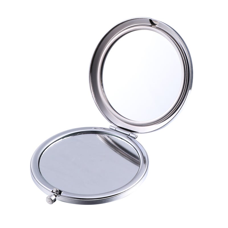 Crystal Mirror Folding Double-sided Makeup Mirror Portable Cosmetic Mirror ( ) - Image 3