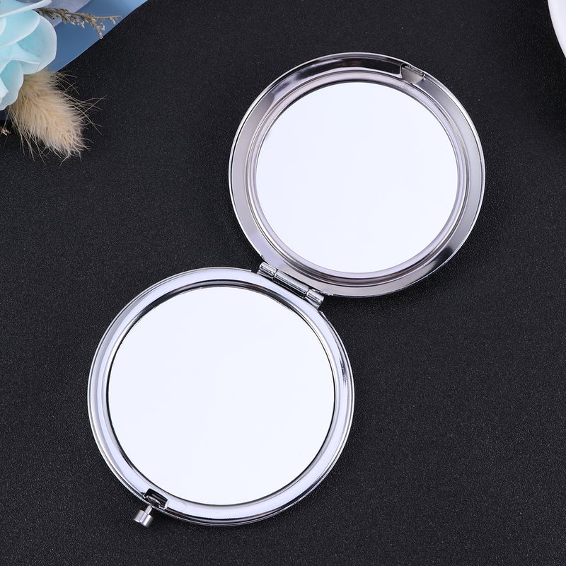 Crystal Mirror Folding Double-sided Makeup Mirror Portable Cosmetic Mirror ( ) - Image 4