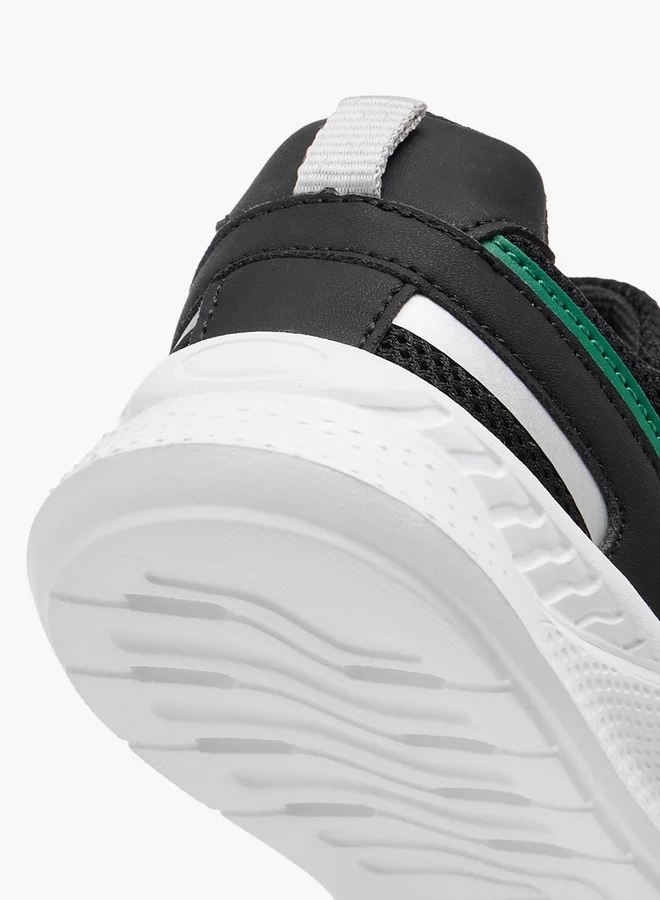 JUNIORS Boys Panelled Sneakers with Hook and Loop Closure