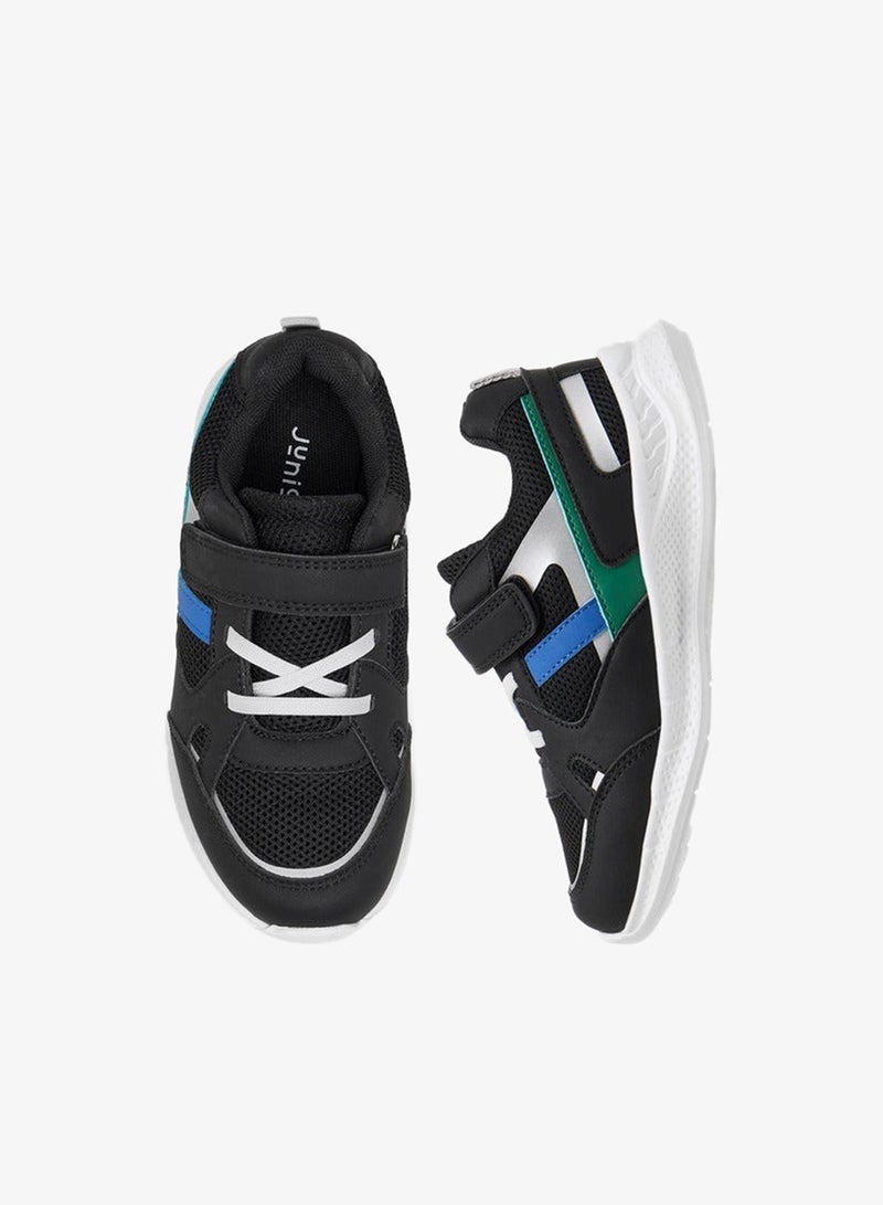 جونيورز سنيكرز أولاد بنعل خارجي بنمط ألواح وإغلاق بشريط لاصق - Image 3